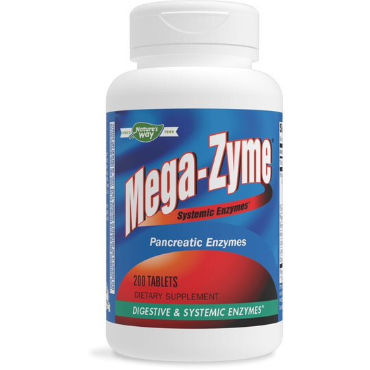 Nature's Way - Mega-Zyme Systemic Enzymes - 200 Tablets