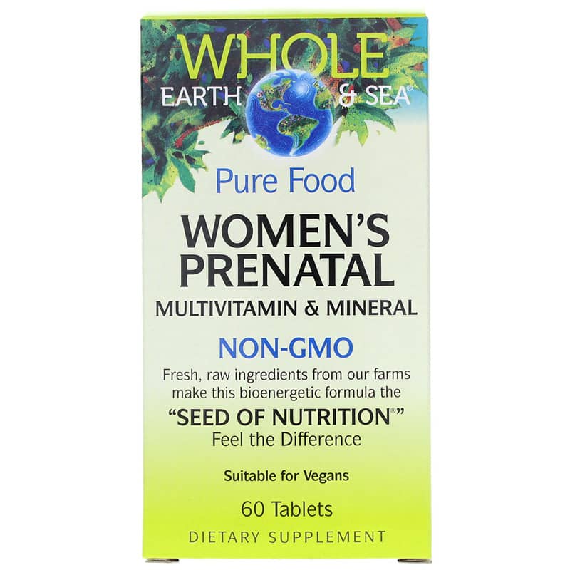 Natural Factors Whole Earth & Sea Women's Prenatal Multi 60 Tablets