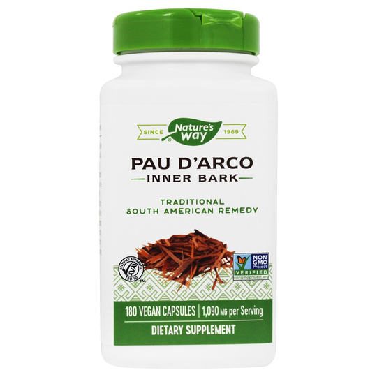 Nature's Way - Pau d'Arco Inner Bark 1090 mg. - 180 Vegan Capsules