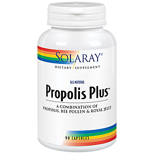 Propolis Plus - All Natural Combination of Propolis, Bee Pollen & Royal Jenny (90 Capsules)