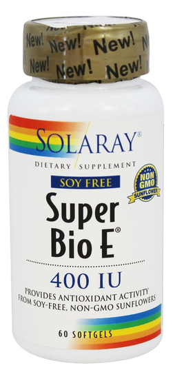 Solaray - Super Bio E Soy Free 400 IU - 60 Softgels