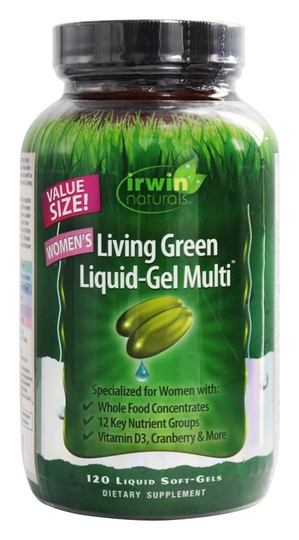 Irwin Naturals - Living Green Liquid-Gel Multi For Women - 120 Softgels