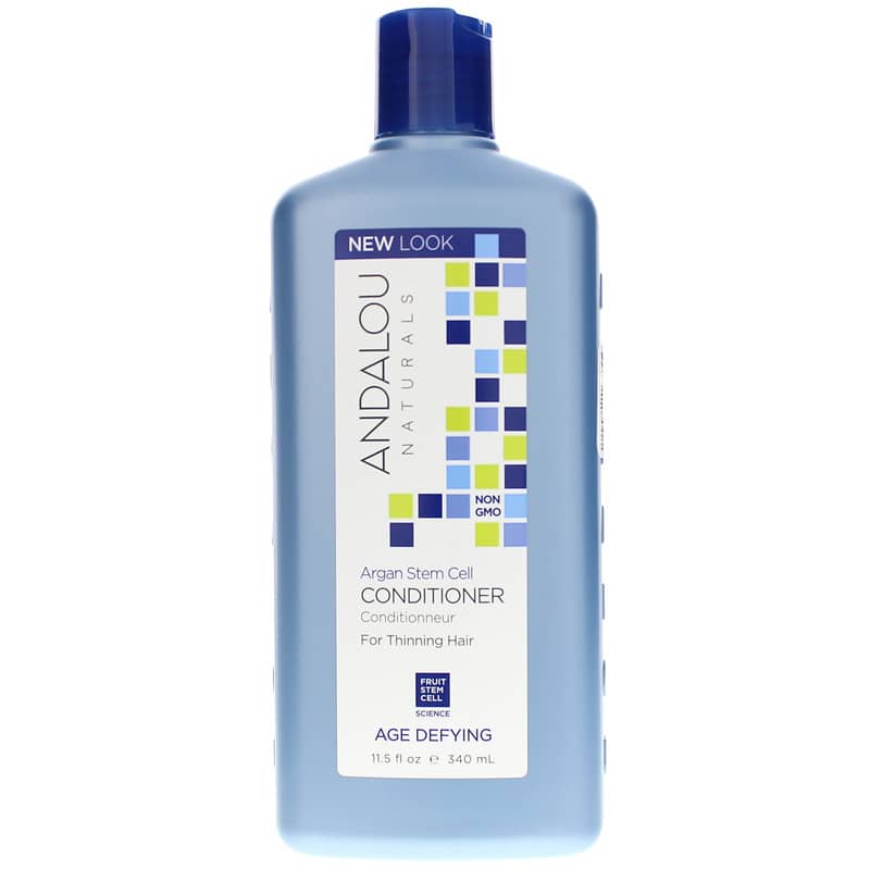 Andalou Naturals Argan Stem Cell Conditioner for Thinning Hair, Age Defying Formula 11.5 Oz