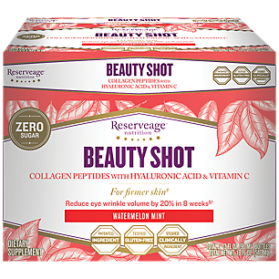 Beauty Shot - Collagen Peptides with Hyaluronic Acid & Vitamin C - Watermelon Mint (6 Bottles)
