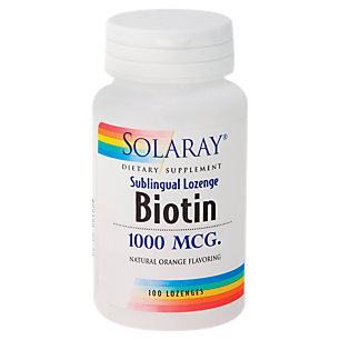 Biotin - Hair, Skin, Nails - 1,000 MCG - Orange (100 Lozenges)