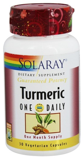 Solaray - Guaranteed Potency Turmeric One Daily - 30 Vegetarian Capsules