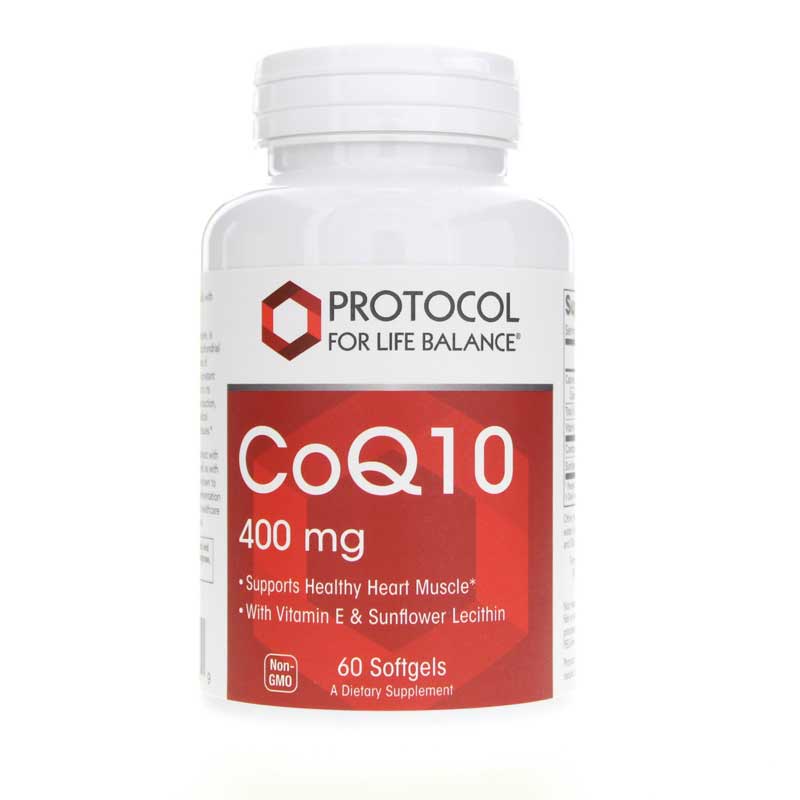 Protocol For Life Balance CoQ10 400 Mg 60 Softgels