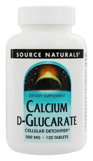 Source Naturals - Calcium D Glucarate Cellular Detoxifier 500 mg. - 120 Tablets