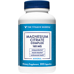 Magnesium Citrate Complex - Supports Energy Production - 160 MG (300 Capsules)