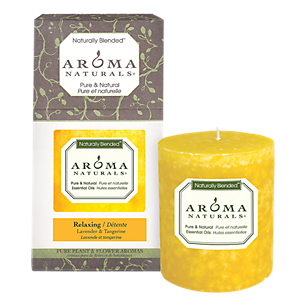 Pure & Natural Essential Oils Candle - Lavender & Tangerine (1 Candle)