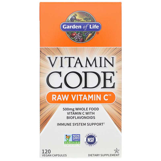Garden of Life Vitamin Code Raw Vitamin C 500 Mg 120 Veg Capsules
