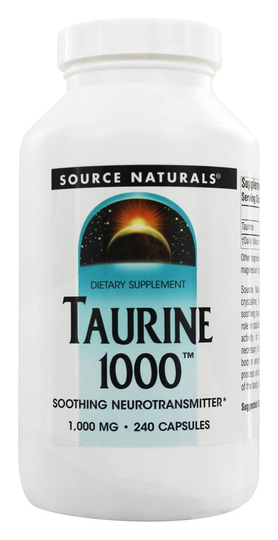 Source Naturals - Taurine 1000 mg. - 240 Capsules