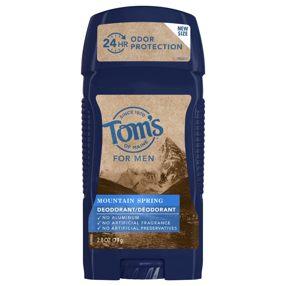 Tom's of Maine - Men's Long-Lasting Wide Stick Deodorant Mountain Spring - 2.8 oz.