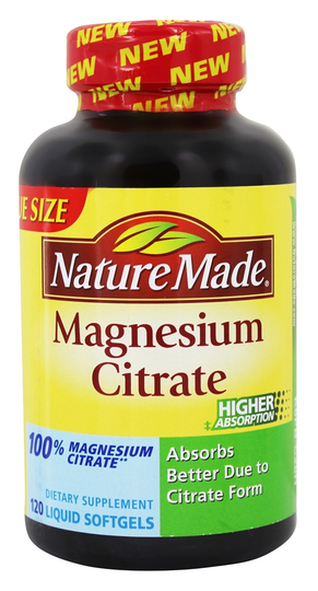 Nature Made - Magnesium Citrate - 120 Liquid Softgels