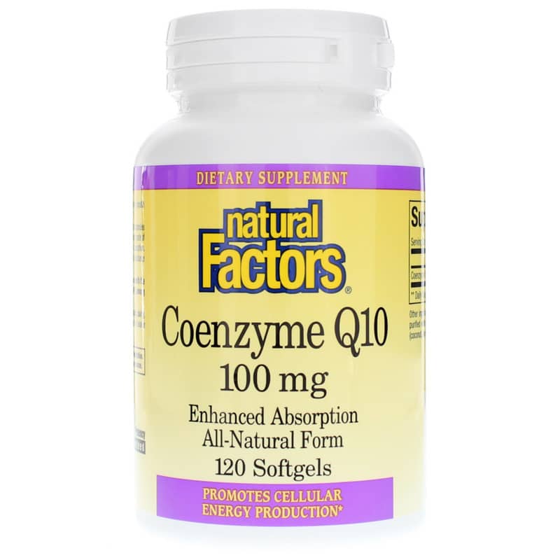 Natural Factors Coenzyme Q10 100 Mg 120 Softgels