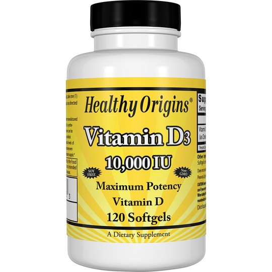 Healthy Origins - Vitamin D3 10000 IU - 120 Softgels