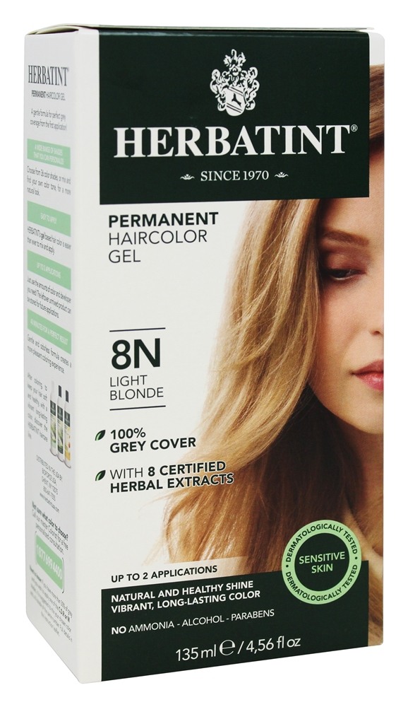 Herbatint - Herbal Haircolor Permanent Gel 8N Light Blonde - 4.5 fl. oz.