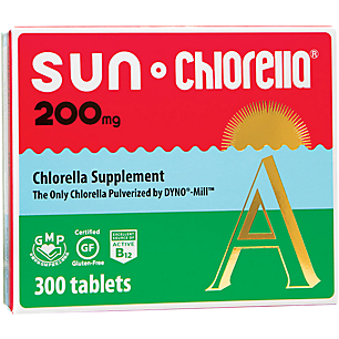 Chlorella Pulverized by DYNO-Mill - Nature's Perfect Superfood - 200 MG (300 Tablets)