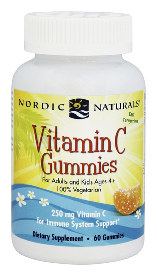 Nordic Naturals - Vitamin C Gummies Tart Tangerine 250 mg. - 60 Gummies