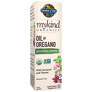 mykind Organics Oil of Oregano - Seasonal Drops with Carvacrol & Thymol (1 Fluid Ounces)