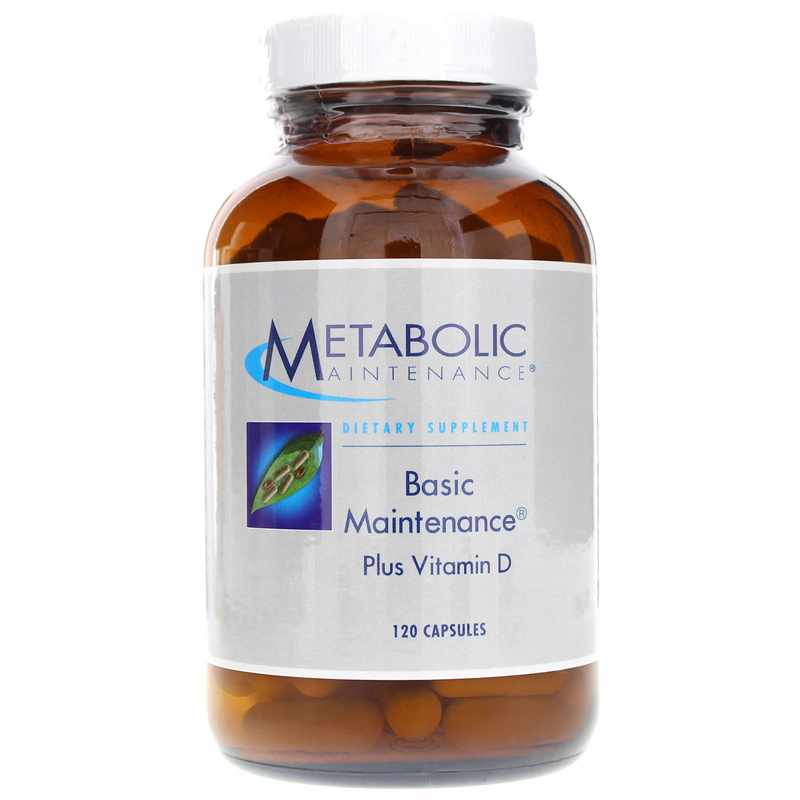 Metabolic Maintenance Basic Maintenance Multivitamin w/o Iron Plus Vitamin D3 120 Capsules