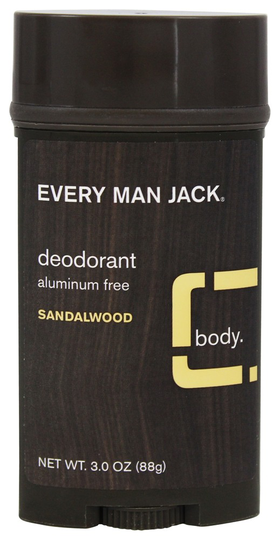 Every Man Jack - Deodorant Stick Aluminum Free Sandalwood - 3 oz.