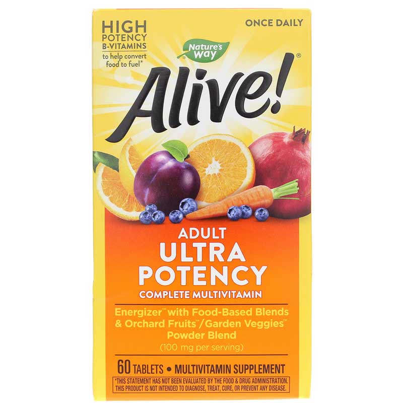 Natures Way Alive Once Daily Multi-Vitamin Ultra Potency 60 Tablets