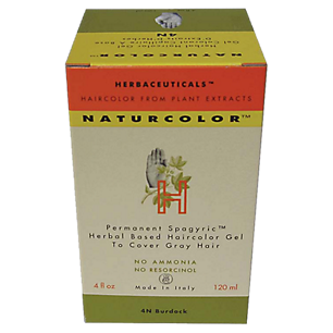 Natural Hair Color - Herbal Based & Permanent - 4N Burdock (4 Fluid Ounces)