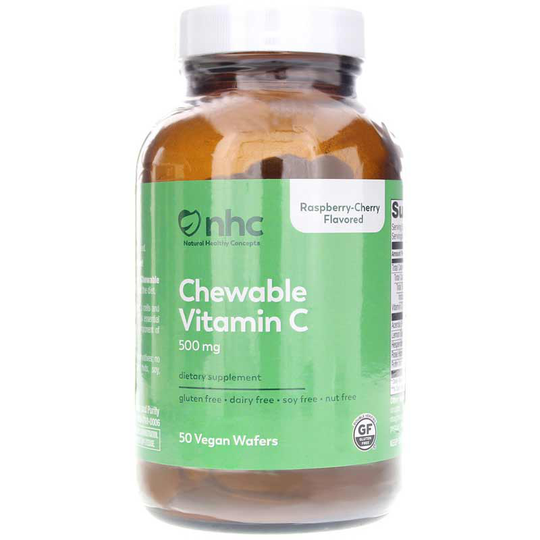 Natural Healthy Concepts Chewable Vitamin C 500 Mg 50 Vegan Wafers