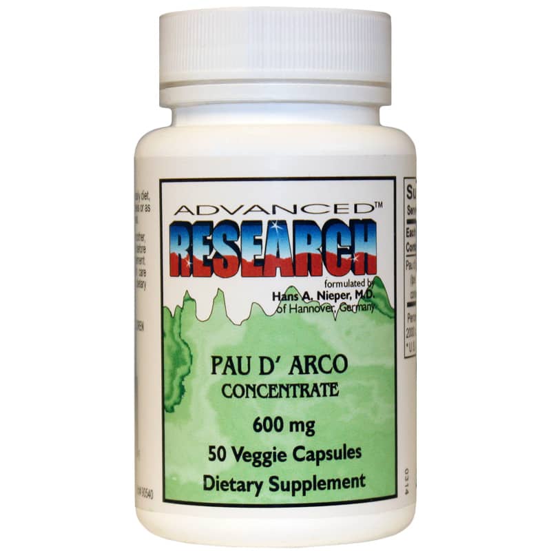 Advanced Research Pau D Arco Concentrate 600 Mg 50 Veg Capsules
