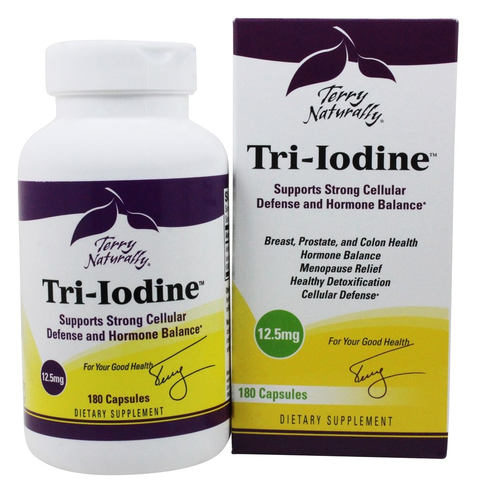 EuroPharma - Terry Naturally Tri-Iodine 12.5 mg. - 180 Capsules