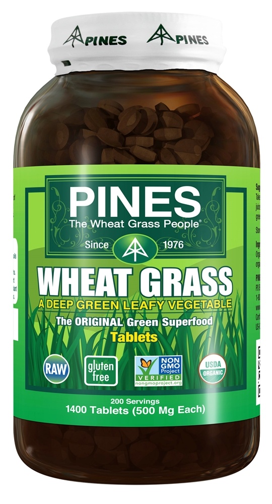 Pines - Wheat Grass Tablets 500 mg. - 1400 Tablets