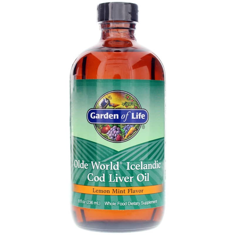 Garden of Life Olde World Icelandic Cod Liver Oil Lemon Mint 8 Oz