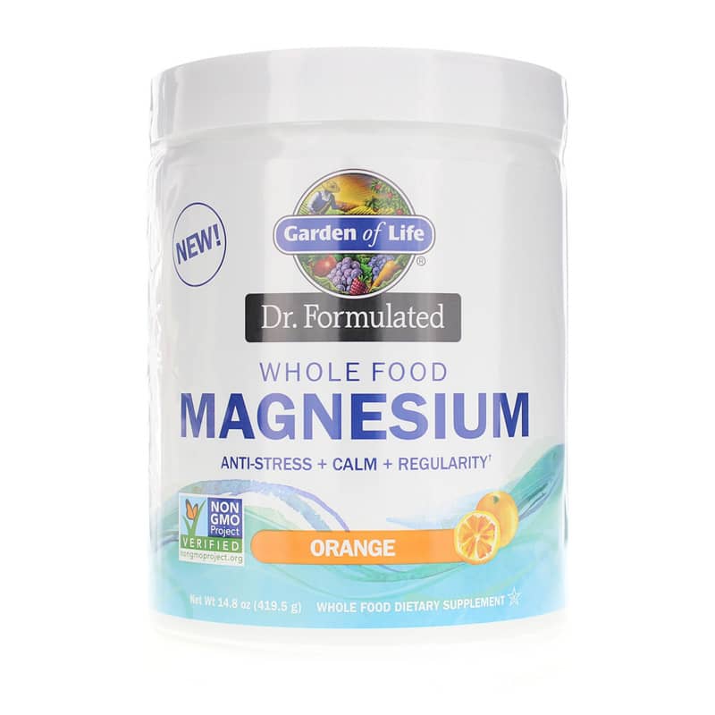 Garden of Life Dr. Formulated Whole Food Magnesium Orange 14.8 Oz