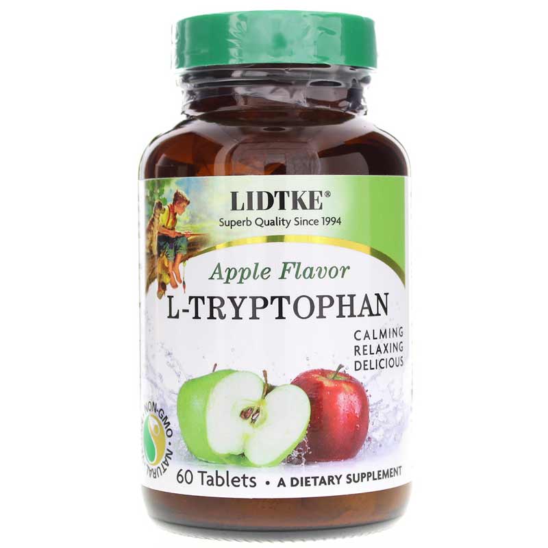 Lidtke L-Tryptophan Chewable Green Apple 60 Tablets
