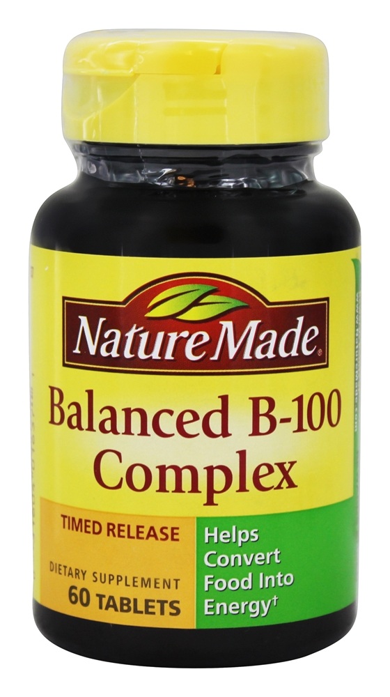 Nature Made - Balanced B100 Complex Timed Release - 60 Tablets