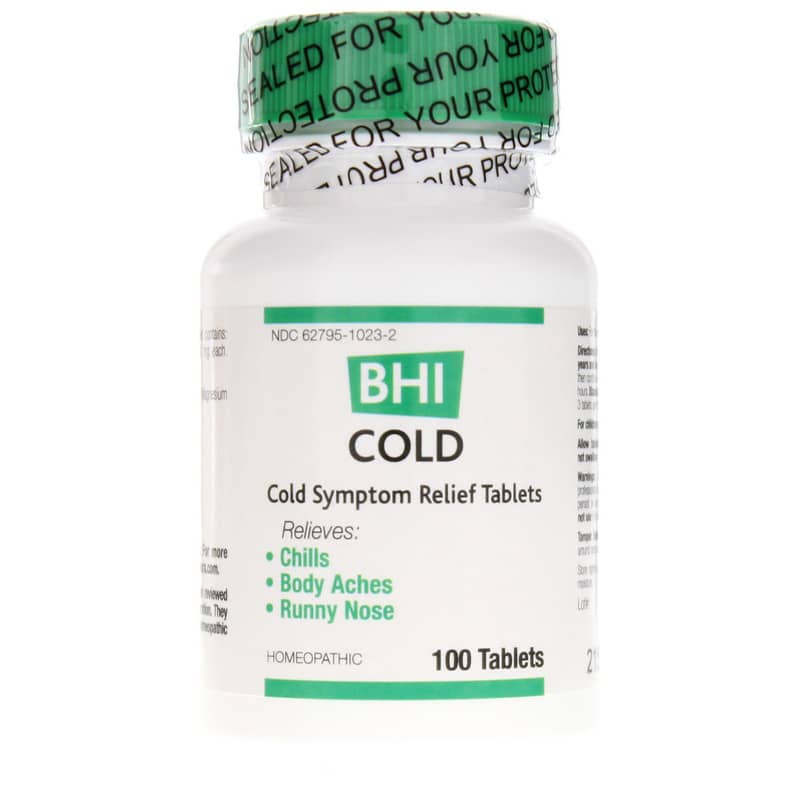 BHI Cold Symptom Relief Tablets 100 Tablets