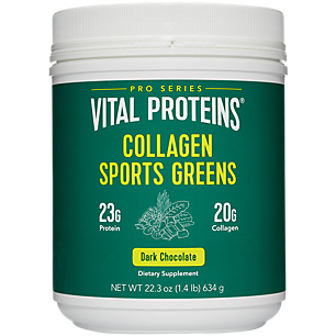 Collagen Sports Greens Powder for Athletic Recovery - Dark Chocolate (14 Servings)