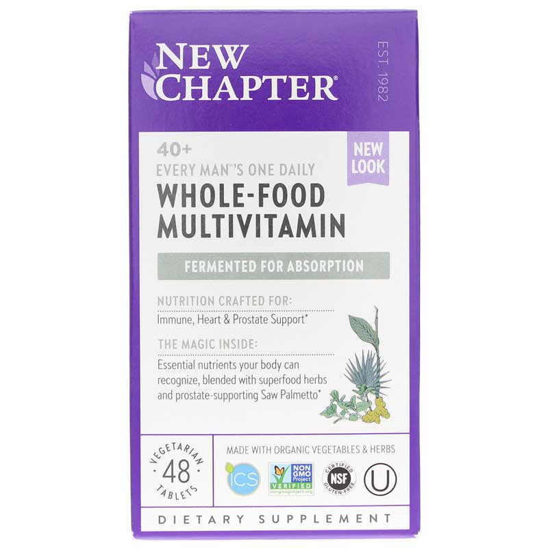 New Chapter Every Mans One Daily Multi 40+ 48 Tablets
