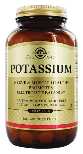 Solgar - Potassium - 250 Tablets