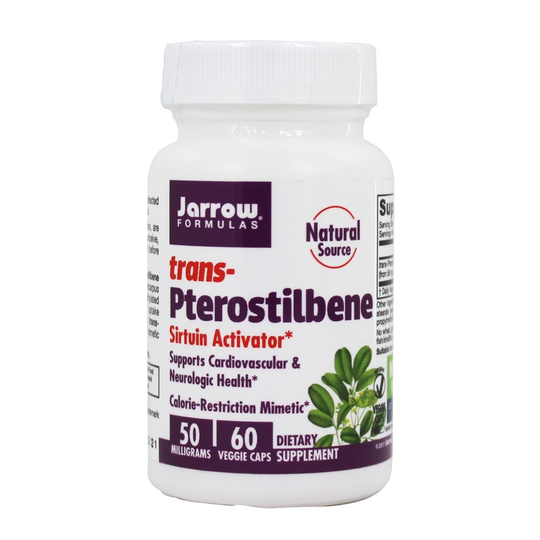 Jarrow Formulas - Trans-Pterostilbene Sirtuin Activator 50 mg. - 60 Vegetarian Capsules
