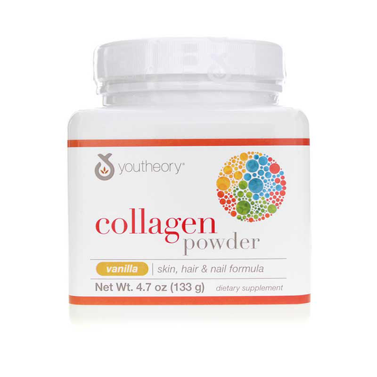 Youtheory Collagen Powder Vanilla Flavor 4.7 Oz