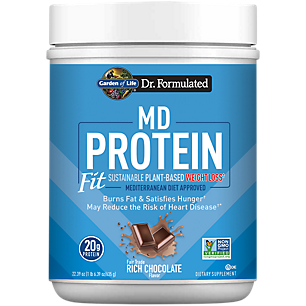 Dr. Formulated Sustainable Plant-Based MD Protein - Supports Weight Loss - Rich Chocolate (22.39Lbs. / 10 Servings)