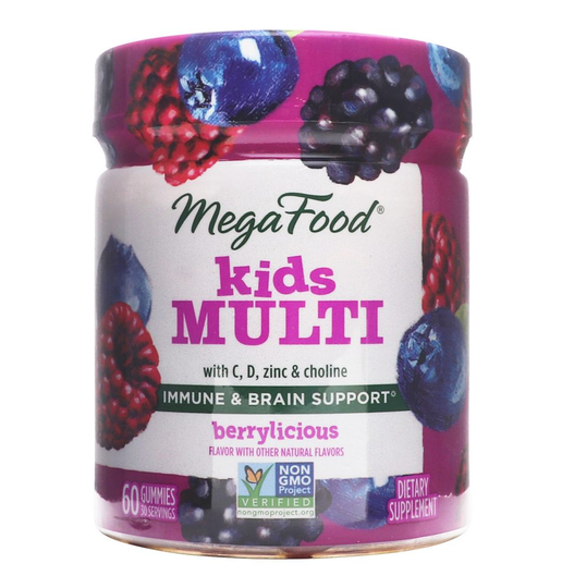 MegaFood - Kids Multi Immune & Brain Support Berrylicious - 60 Gummies