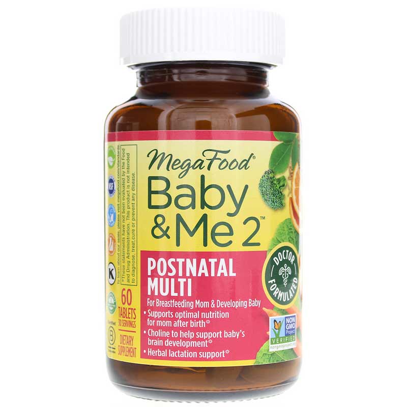 Megafood Baby & Me 2 Postnatal Multi 60 Tablets