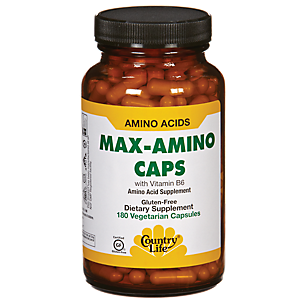 Max-Amino with Vitamin B6 - Amino Acid (180 Vegetarian Capsules)