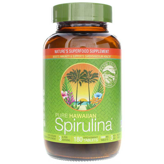 Nutrex Hawaii Pure Hawaiian Spirulina Spearmint 180 Tablets