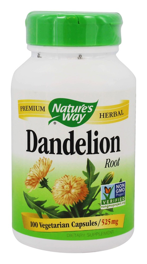 Nature's Way - Dandelion Root 525 mg. - 100 Vegetarian Capsules