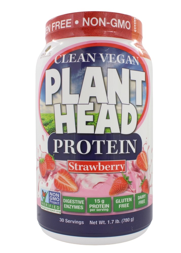 Plant Head - Plant-Based Protein Powder Strawberry - 1.7 lb.