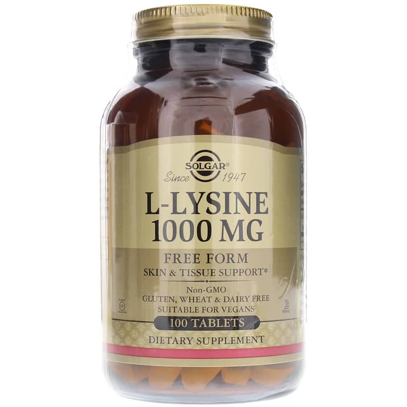 Solgar L-Lysine 1000 Mg 100 Tablets